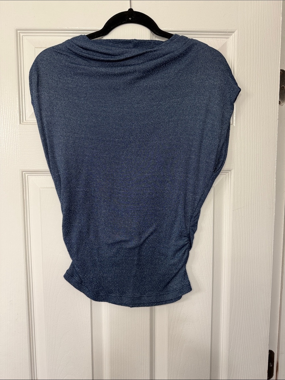 Michael Stars Navy Blue Draped Dolman Top